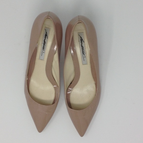 Brian Atwood Tan Patent Leather Pumps - Picture 8 of 8